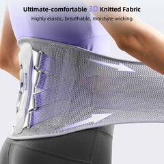 Back brace with back support panel  women