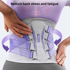 Back brace with back support panel  women